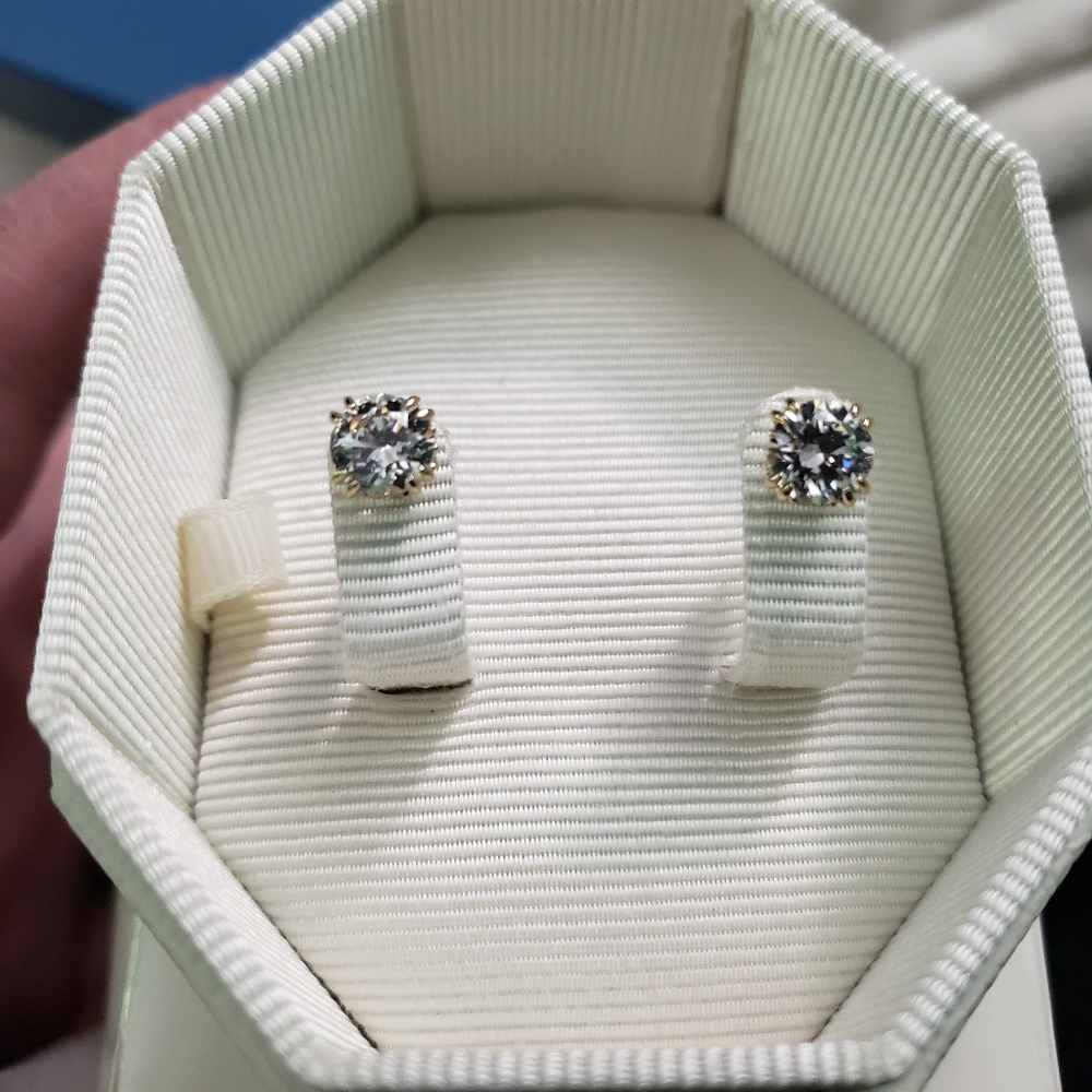 Swarovski Crystal Stud Earrings in box